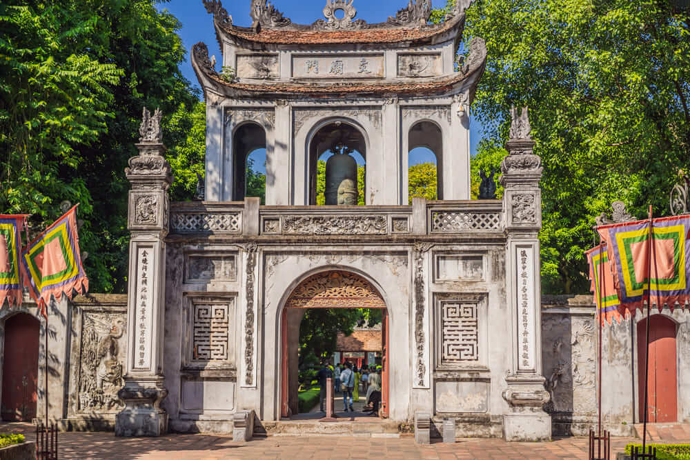 main gate temple of literature hanoi