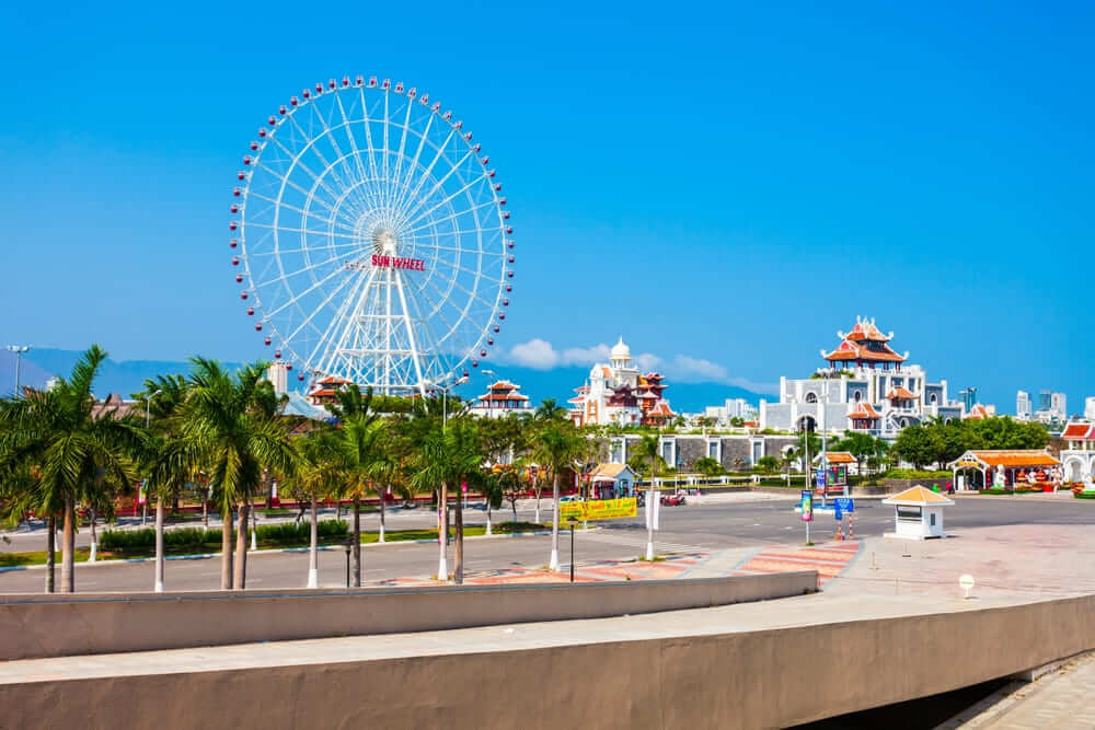 Sun Wheel panoramic view at Sun World Danang